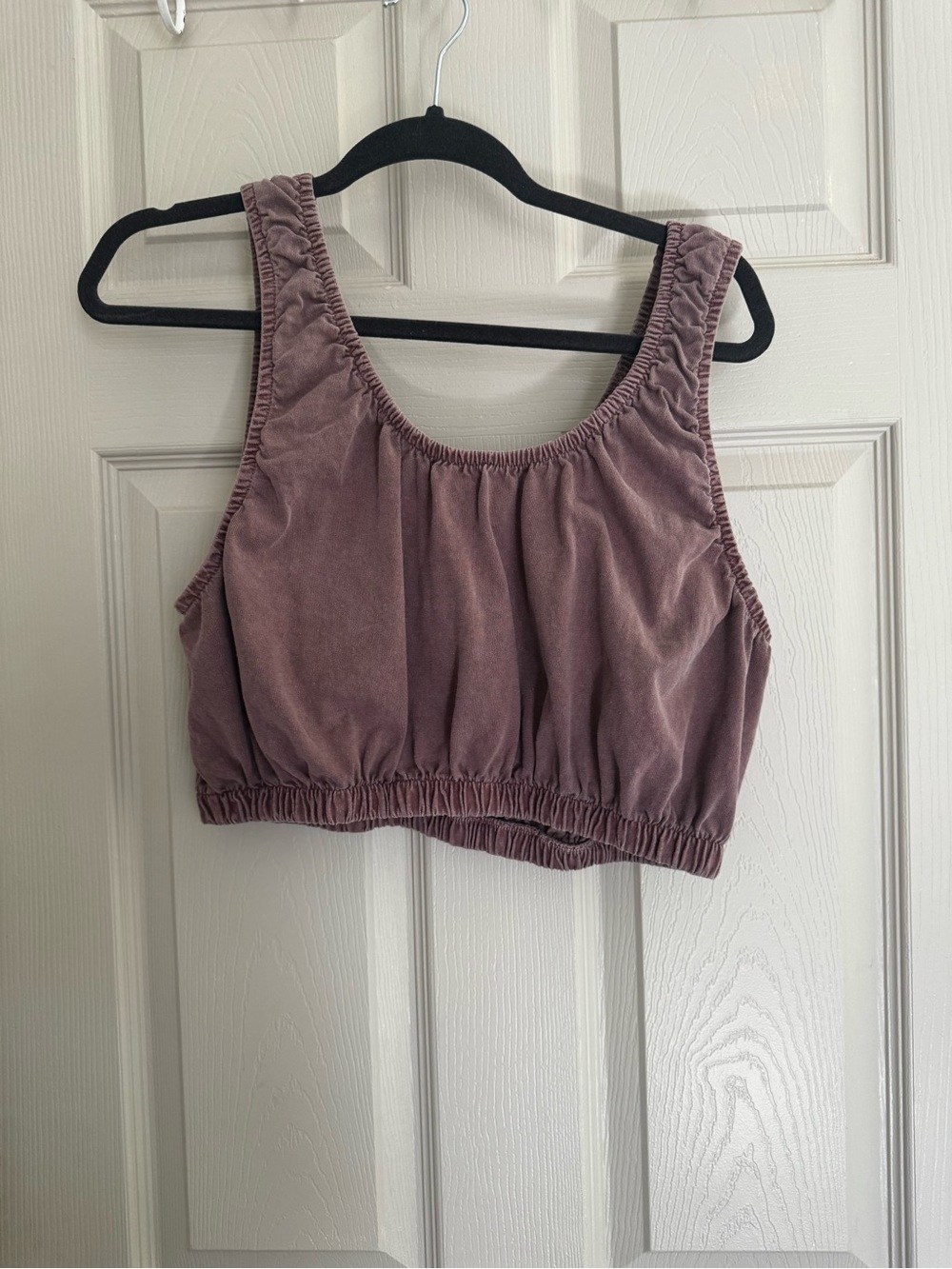 People of Leisure dusty mauve cropped tank
